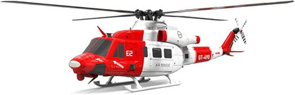 Helidirect Goosky E2 UH-1Y GPS 15+ Minutes Flight - Electric Brushless RC Helicopter 1:35 Scale with Carrying Case for Beginners &amp Adult (Air Rescue RTF with Carrying Case)