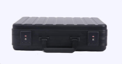 urecimy Aluminum Money Briefcase for Cash Metal Case for Men Business Attache Hardside Case Combination TSA Locks with Foam