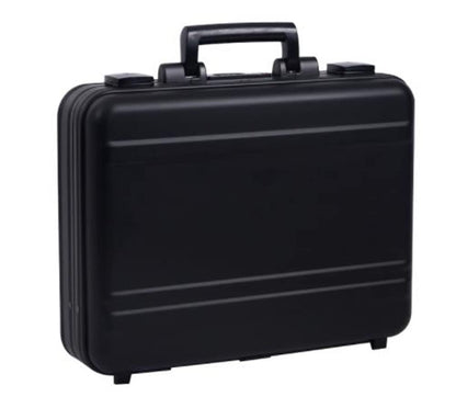 Urecimy Aluminum Briefcase 18.1X13.8X4.5 Inch Metal Toolkit Box Family Medical Case Cash Suitcase Equipment Electronic Instruments Case with Foam