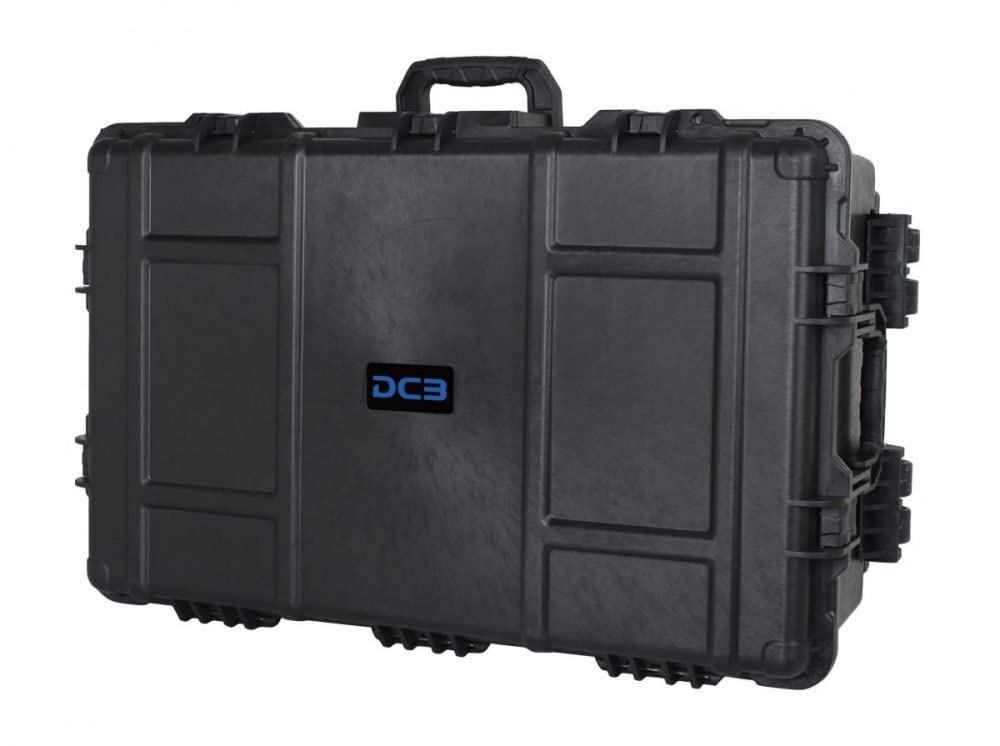 DCB Cases - Element 7975F | 32 x 21 x 12 Ext Dim | IP67 Waterproof | Pluck Foam Insert | Telescoping Handle | Rubberized Grips | Resin-Reinforced Injection Molded Plastic | 7 Latch Lid Close | Wheels