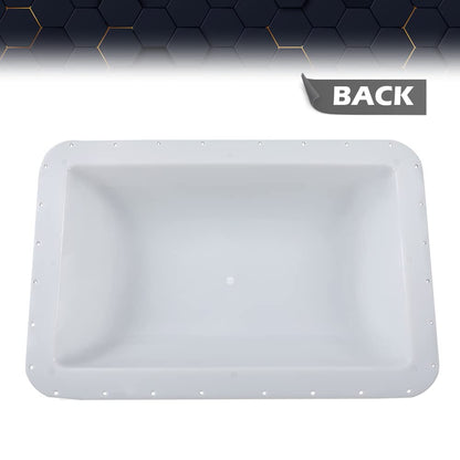 PIT66 Skylight Cover for RV Camper & Food Truck, 14in x 22in, White, Compatible with RV Camper