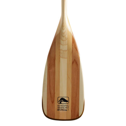 BENDING BRANCHES BB Special Wood Canoe Paddle – 18-Laminate Basswood Shaft, Hardwood Blade with Rockgard® Tip, Bent Shaft Design for Recreational Rivers & Lakes