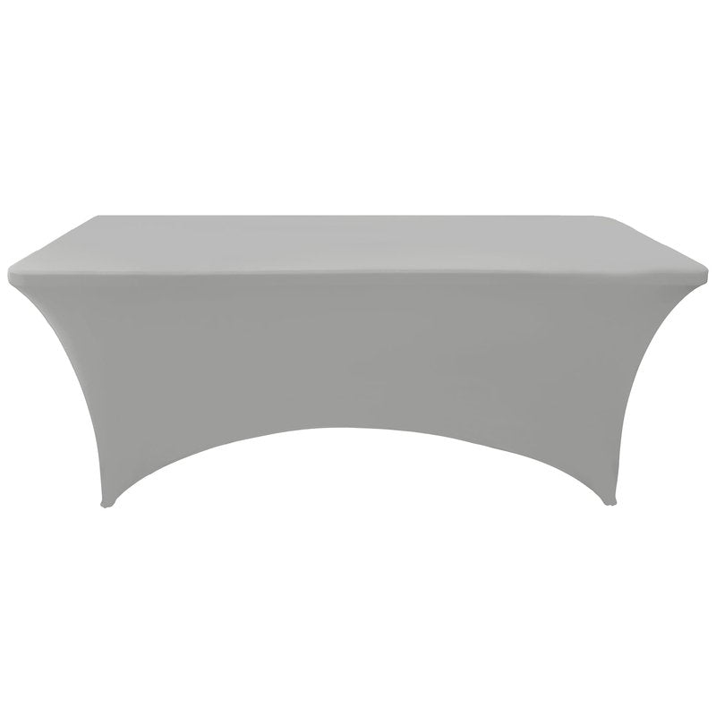 ZarzaaSik 109 2-Pack 4ft Spandex Table Covers for Rectangular Folding Tables - Wrinkle Resistant Stretch Tight Table Cloths - Ultimate Fitted Table Protector for Parties, Banquet, and Wedding