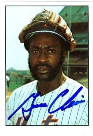 Sports Memorabilia Autograph Warehouse 244972 Gene Clines Autographed Baseball Card - New York Mets 1975 SSPC - No. 17