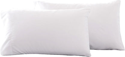 Skiennix Microfiber Bed Pillowcases - Super Soft, Wrinkle & Fade Resistant | 2 Pack, 20x26, White