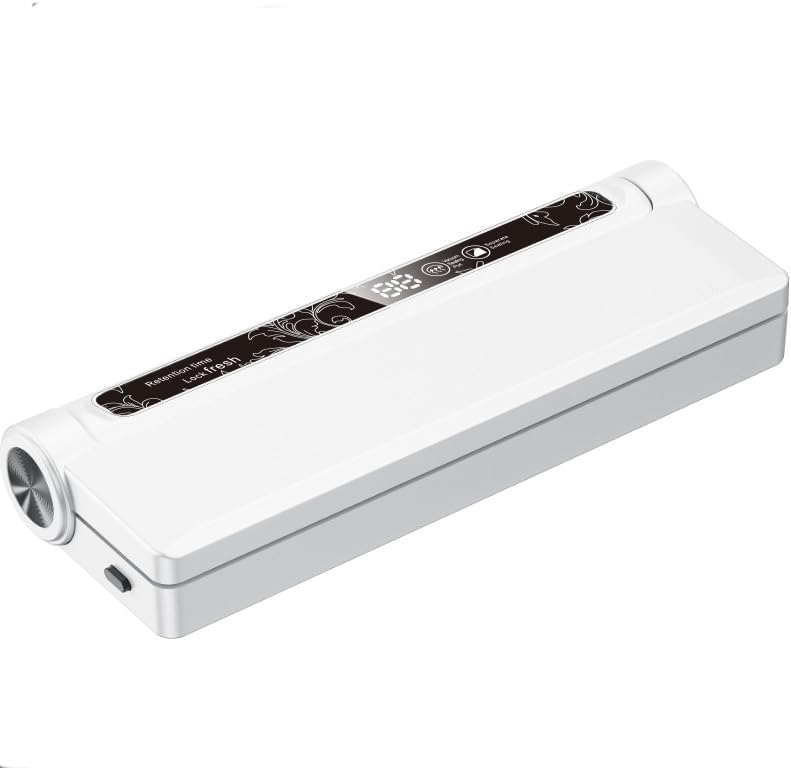 Skiennix Food Vacuum Sealer Machine - 65KPA Strong Suction, Dry/Wet Modes, 20 Bags Included