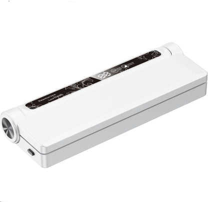 Skiennix Food Vacuum Sealer Machine - 65KPA Strong Suction, Dry/Wet Modes, 20 Bags Included