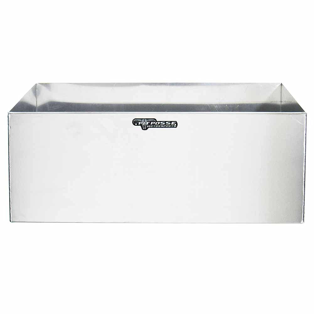 Pit Posse 430 Double Aluminum Utility Fuel Jug Holder Rack Fits Two 5 Gallon Gas Containers - Made in USA - Storage Organizer Enclosed Race Trailer Garage Shop (Silver)