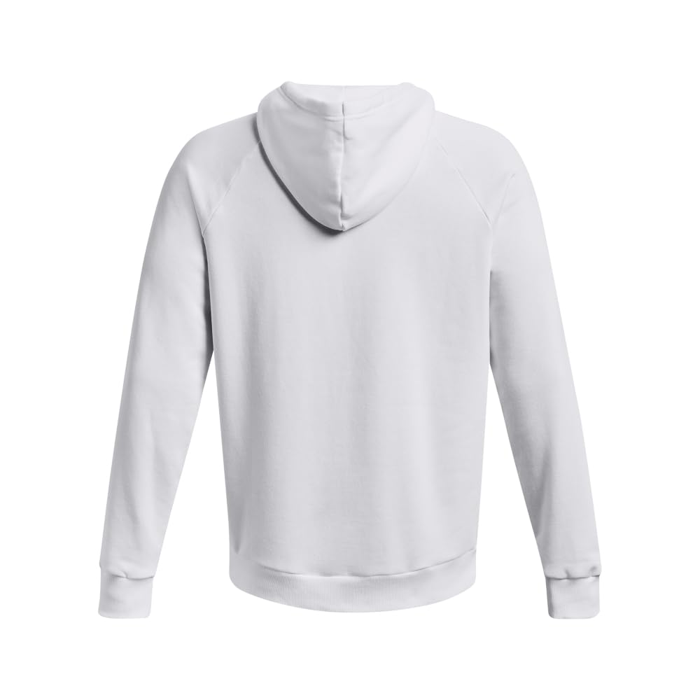 Under Armour Men's Rival Fleece Hoodie, (100) White / / Black, 4X-Large