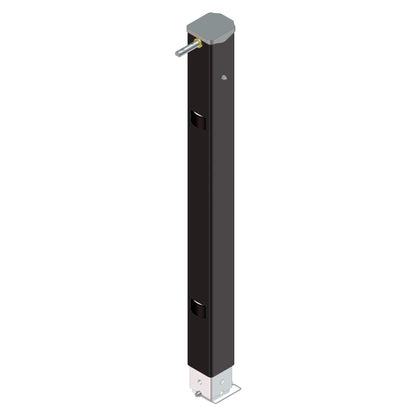 Lippert 5th Wheel Landing Gear Follow Leg, 29-1/2" Universal Replacement with Snap Pin, Durable Powder-Coated Assembly - 179014, Black