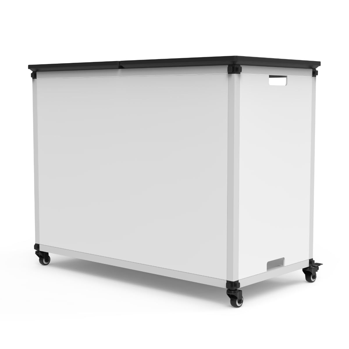 Classroom Basics MBSCB03 Modular Classroom Bookshelf, Wide Mobile Storage Cabinet with Adjustable Shelves, Steel Frame, 1.5" Swivel Casters with Locking Brakes, 36.5" W x 18.25" D x 29" H