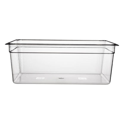 Restaurantware-Full Size Food Storage Containers, 10 8 Inch Deep Proofing Boxes - Rectangle, Graduated Measurements, Clear Plastic Food Grade Storage Containers, Dishwashable, Lids Sold Separately