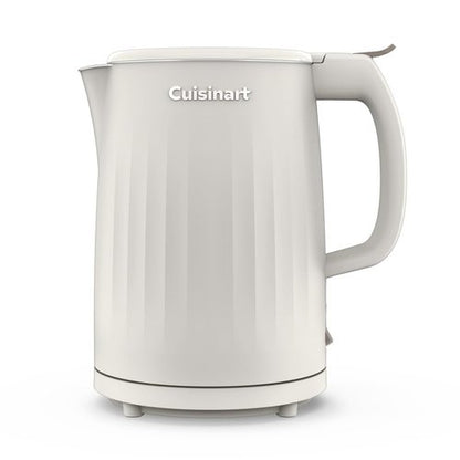 Cuisinart Soho 1-Liter Double Wall Electric Hot Water Kettle, Tea Kettle with Stainless Steel Interior, One Touch Operation to Boil Water for Tea, Hot Cocoa, or Instant Oatmeal, CK-10TR, Truffle
