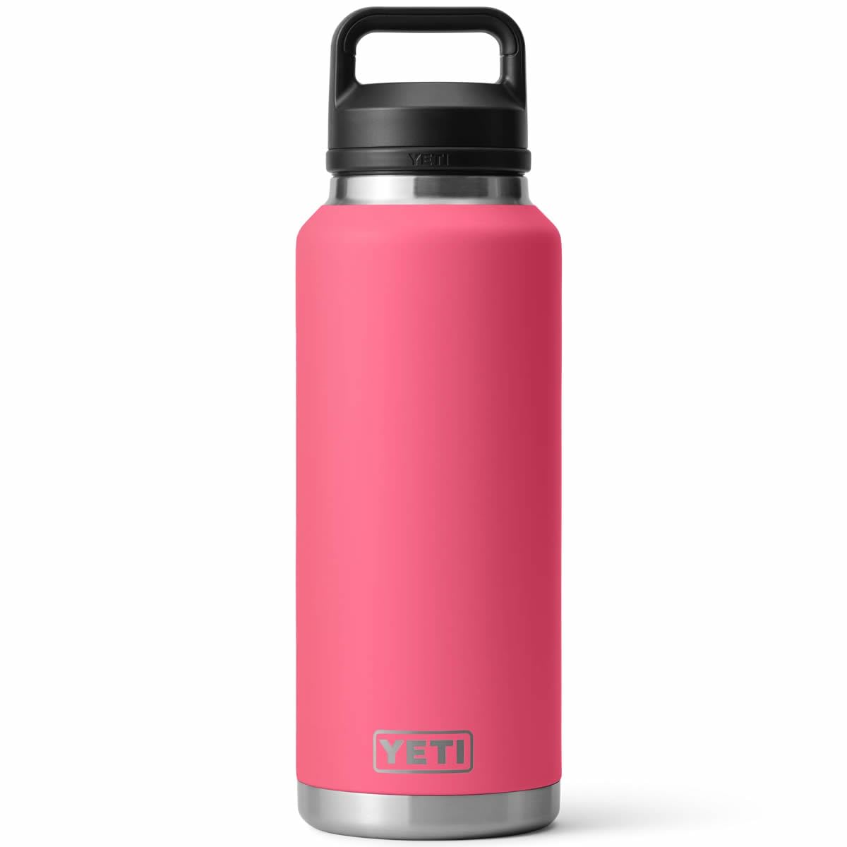 YETI Rambler Bottle Chug, Vaccum Insulated Stainless Steel Bottle with Leakproof Chug Cap, Tropical Pink, 46 oz (1.3 L)