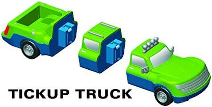 POPULAR PLAYTHINGS Magnetic Vehicles for Toddlers 1-3 Mix or Match Car Toys Set of 4 Gift for Kids - Vehicles 2