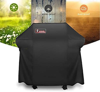 Kingkong 7106 Grill Cover for Weber Spirit 200 & 300 Series - Includes Brush, Tongs & Thermometer