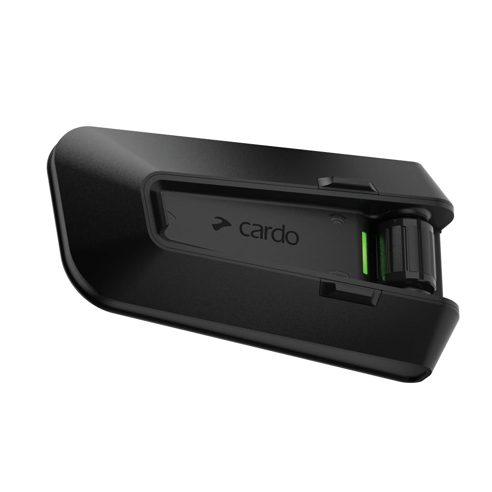 Cardo PACKTALK PRO Motorcycle Helmet Communication System Intercom, Crash Detection, Auto On/Off, Air Mount, 45mm Speakers