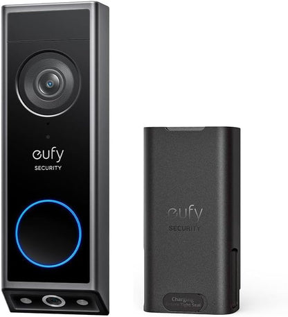 eufy Security E340 Video Doorbell Camera Wireless no Subcription(Battery Powered), Dual Cameras with Delivery Guard, 2K Full HD, Humen/Package/Motion Detection, No Monthly Fee