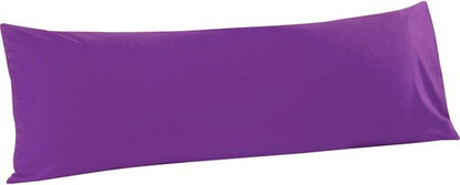 FLXXIE Body Pillow Cover - Super Soft Microfiber 20x54 Long Pillowcase | Envelope Closure, Stain Resistant, Purple