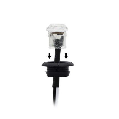 MADCATZ 3/4in Round LED Side Marker Lights, Waterproof, Clear/Amber, 0.8 x 0.75 x 0.75 inches, 100Pcs for