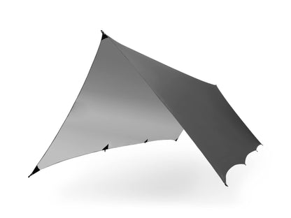 KAMMOK Kuhli Pro | Versatile Weather Shelter, (Waterproof, Durable, Portable, Camping Tarp, Hammock Tarp, Rain Cover), Granite Gray