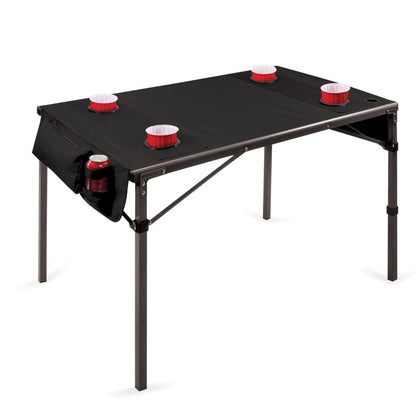 PICNIC TIME NCAA LSU Tigers Soft Top Travel Table, Black, One Size (799-00-179-294-0)