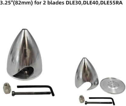 Metal Propeller Spinner Dia 70mm-127mm CNC Plane Spinner for DLE Gasoline Engine DLE20 DLE30 DLE55 DLE111 DLE222 RC Airplane (3.25(83MM))