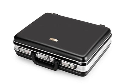 Baxi&barna ABS&PC Business Briefcase, Security Lockbox for Important Documents, New Aluminum Frame Money Box