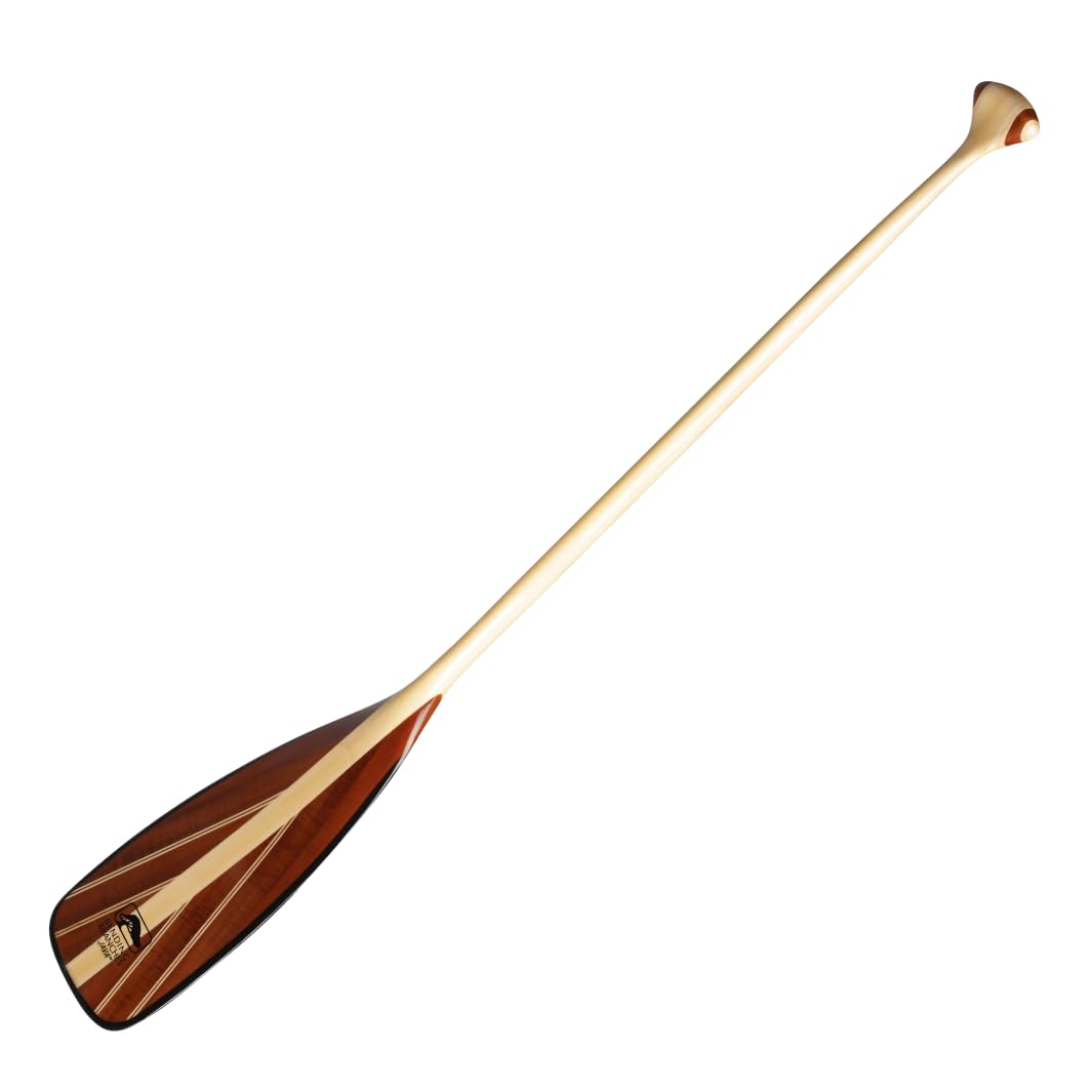 BENDING BRANCHES Java 11 Wood Canoe Paddle – 18-Laminate Basswood Shaft, Hardwood Blade with Fiberglass Wrap and Rockgard® Protection, 11° Bent Shaft, Classic Palm Grip