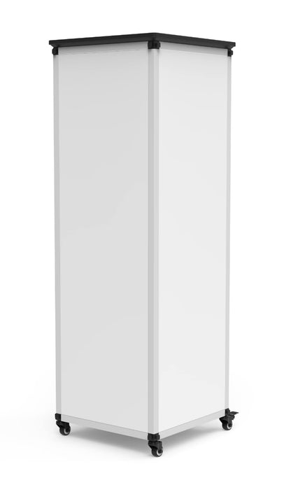 LUXOR MBSCB05 Modular Teacher Storage Cabinet - Narrow/Tall Module with Casters and Tabletop