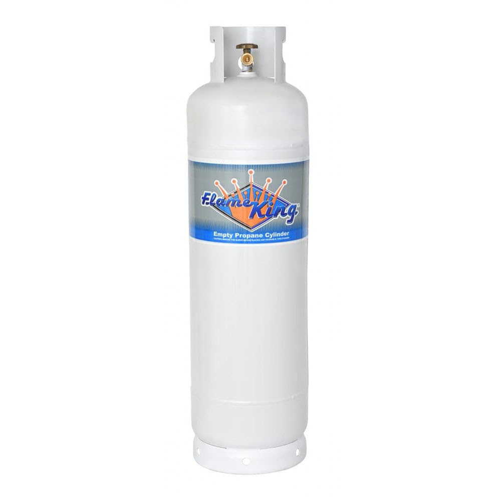Flame King 60LB POL Steel Propane Tank Refillable Cylinder for RV, Lunch Truck