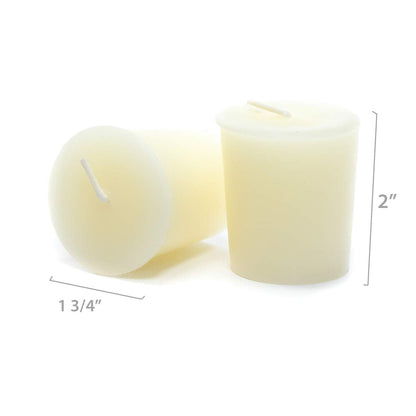 Bluecorn Beeswax Votive Candles, 100% Pure Natural Bees Wax, Ivory White Votives, Clean Burning & Long Lasting (12+ Hours), Fragrance Free, Home Decor & Wedding Decorations, American Made, 4 Pack
