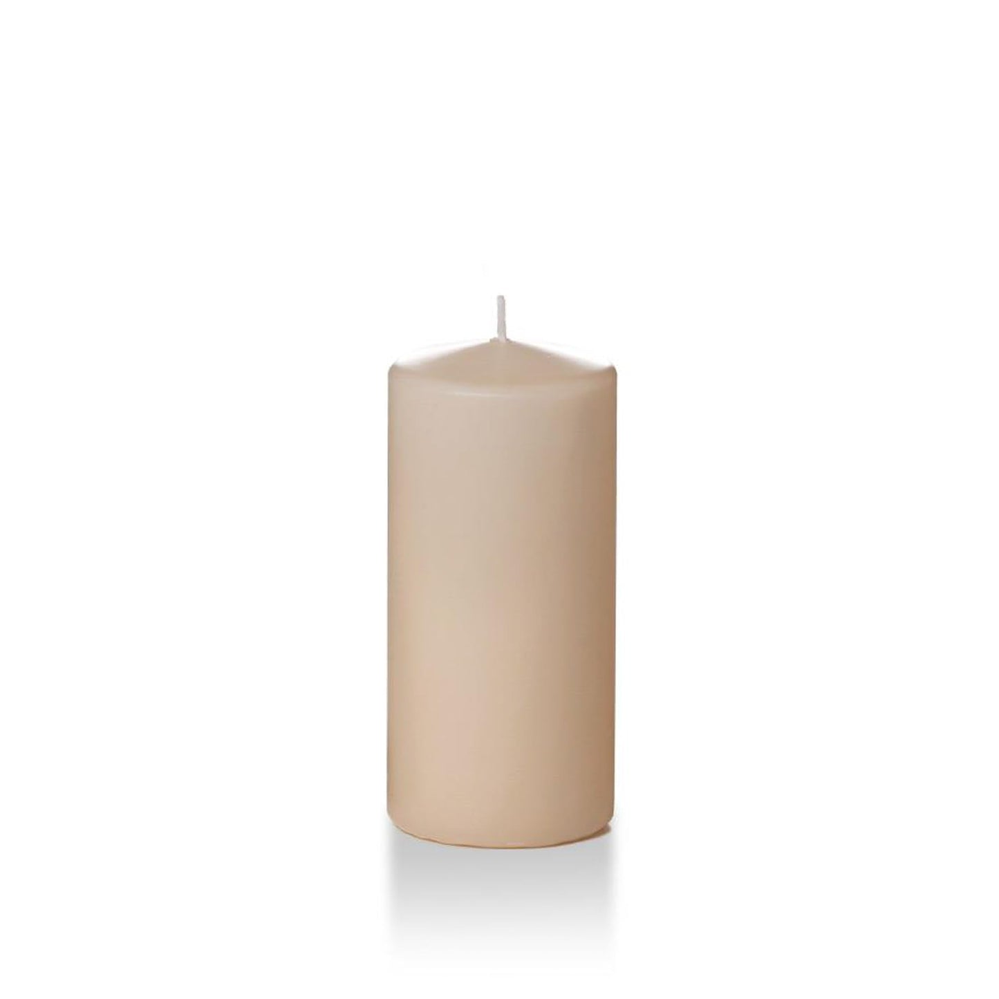 Case of 12 - Yummi 3" x 6" Sandstone Round Pillar Candles
