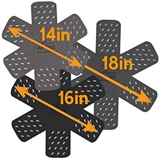 All-Clad Cookware Protectors - 6-Piece Pot and Pan Protectors for Kitchen Organization | Black/Gray