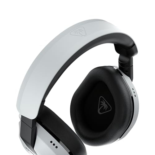 Turtle Beach Stealth 600 Wireless Multiplatform Amplified Gaming Headset for PS5, PS4, PC, & Mobile – Bluetooth, 80-Hr Battery, Noise-Cancelling Flip-to-Mute Mic, 50mm Speakers – White
