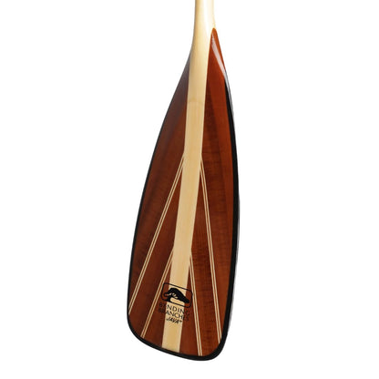 BENDING BRANCHES Java 11 Wood Canoe Paddle – 18-Laminate Basswood Shaft, Hardwood Blade with Fiberglass Wrap and Rockgard® Protection, 11° Bent Shaft, Classic Palm Grip