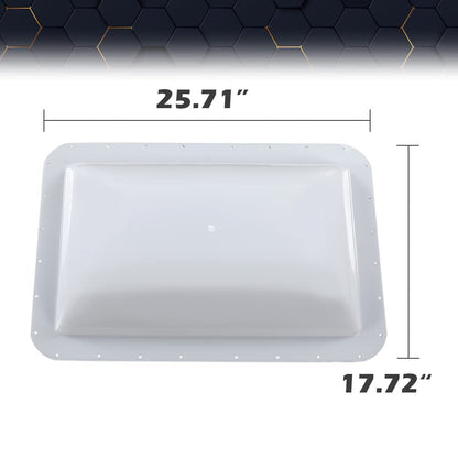 PIT66 Skylight Cover for RV Camper & Food Truck, 14in x 22in, White, Compatible with RV Camper