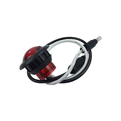 LONG HAUL LED Clearance Marker Light, 5 3/4in, Acrylic, Black Trim, 5 Pack