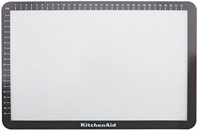 KitchenAid Silicone Baking Mat - Durable 9x14-Inch Gray Cooking Surface for Easy Baking