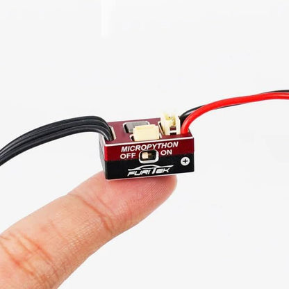 furitek MicroSilk 2025 Brushless Power System with MicroPython and Mini KMD - Remote Control Car RC Cars RC Crawler Electronics Combo Upgrade (HELIDIRECT) (Axial SCX24 (FUR-2632))
