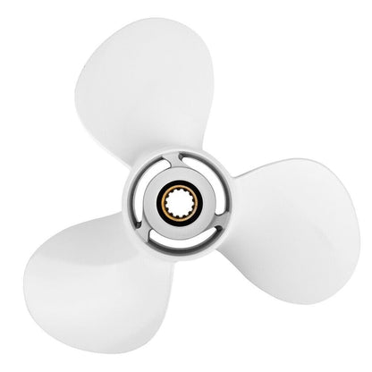 MARKGOO Propeller for Yamaha Outboard 25 30 40 48 50 55 60 HP F30 F40 F50 F60 Boat Motor Engine Parts Aluminum Prop 11 5/8x11-G RH 13 Spline Tooth 3.5 Gearcase with Hub Kit 69W-45947-00-00