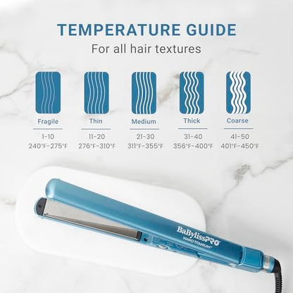 Nano Titanium Ultra-Thin Hair Straightener, Professional Flat Iron For All Hair Types