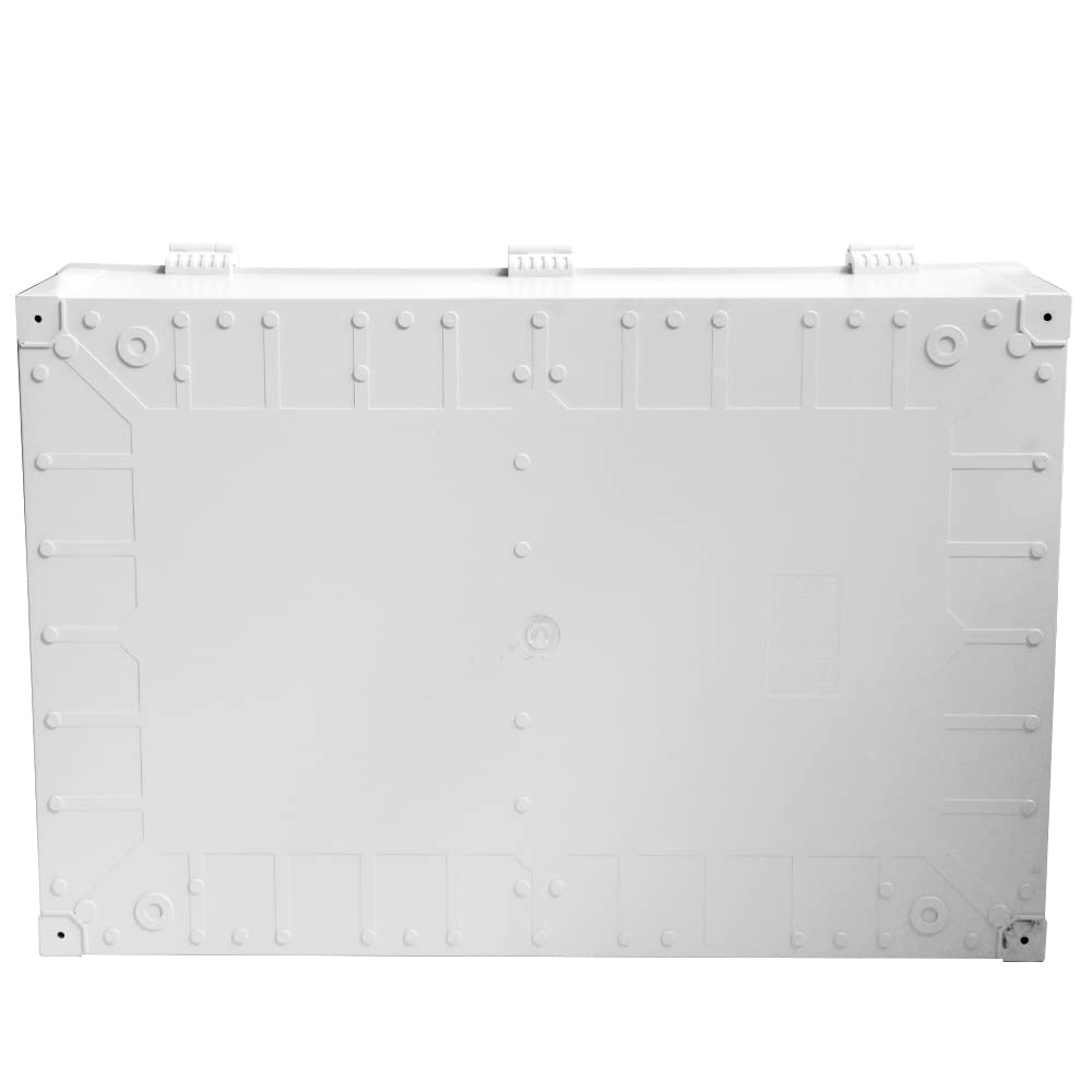 Large Electrical Junction Boxes Hinged Outdoor ABS Plastic Buckle Deep Wall Mount,Dustproof Waterproof IP67 Universal Durable Electrical Big Enclosure with Lock (23.62"x15.75"x8.66")