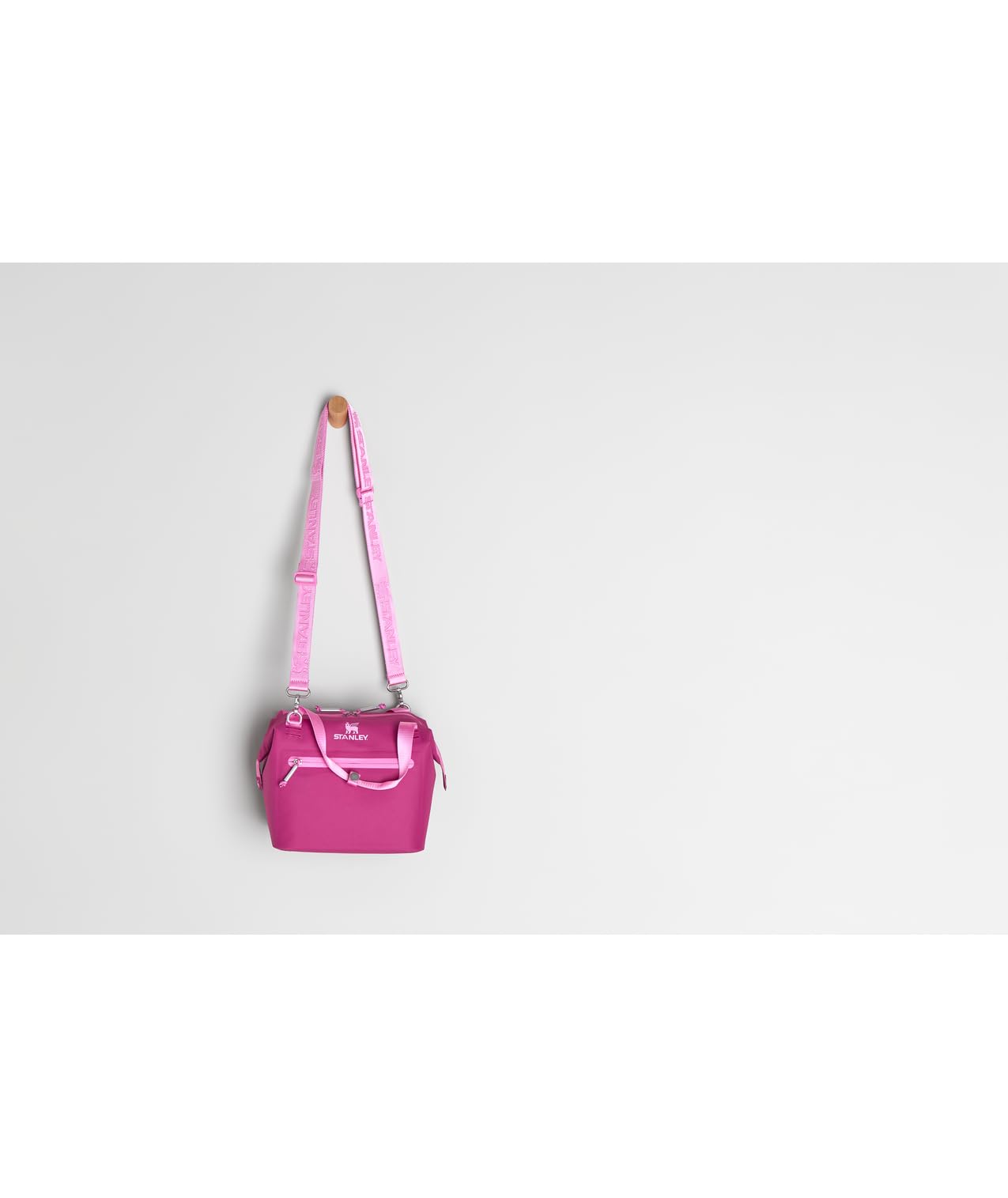 STANLEY All Day Julienne Mini Soft Cooler Bag and Lunch Box 7.4 Quarts | 10 Can Cooler with Handles and Strap | Stays Cold for Hours | Insulated Travel Bag with Zipper | BPA-Free | Fuchsia