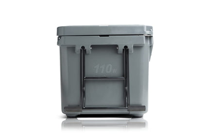 Blue Coolers Ark Series with Wheels 110 Quart, Roto-Molded Ice Cooler | Large Ice Chest Holds Ice up to 10 Days | (Gray)