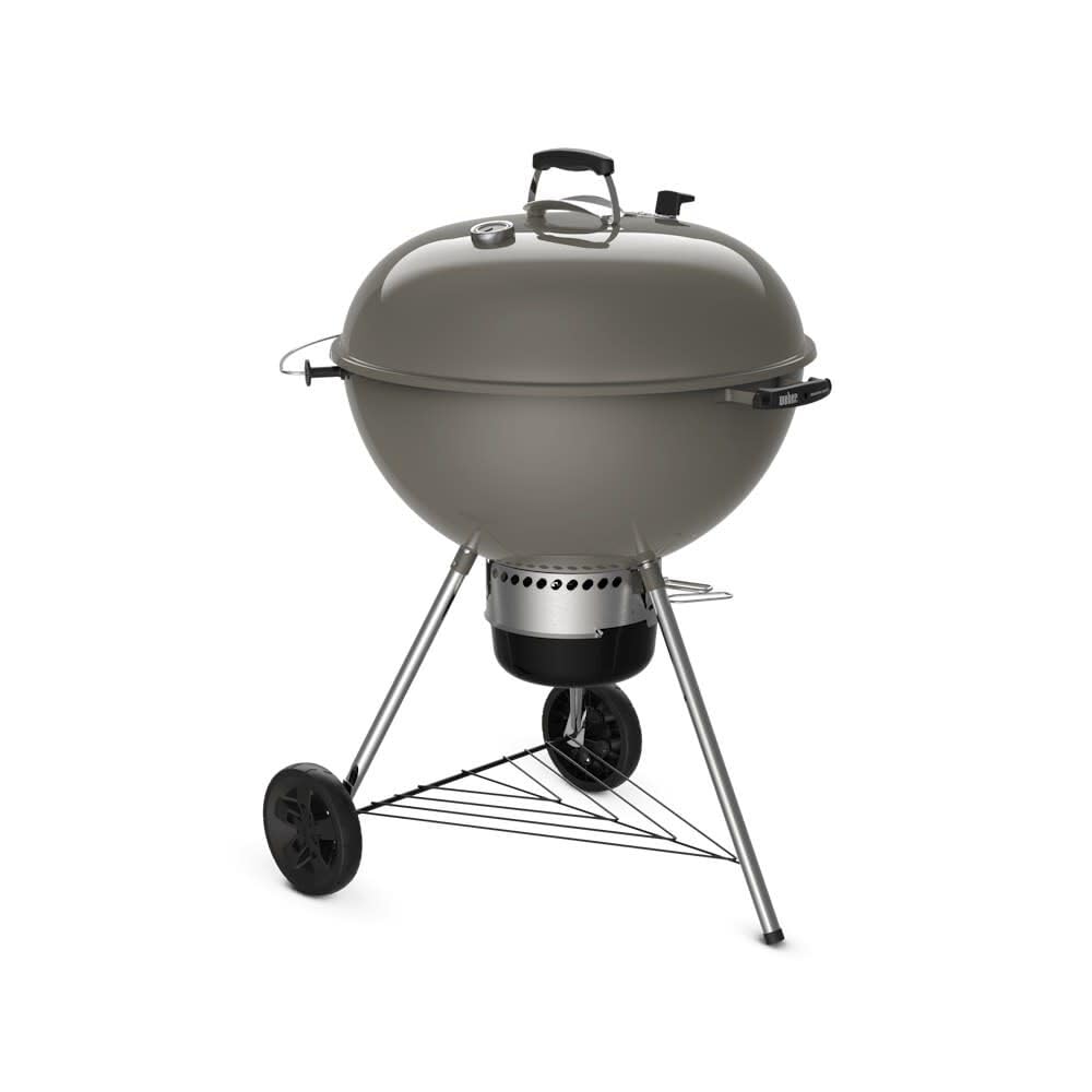 Weber Master-Touch Charcoal Grill, 26-Inch, Smoke Gray – Premium Outdoor BBQ Grill with Tuck-Away Lid Holder & One‑Touch™ Cleaning System, Porcelain‑Enameled Kettle