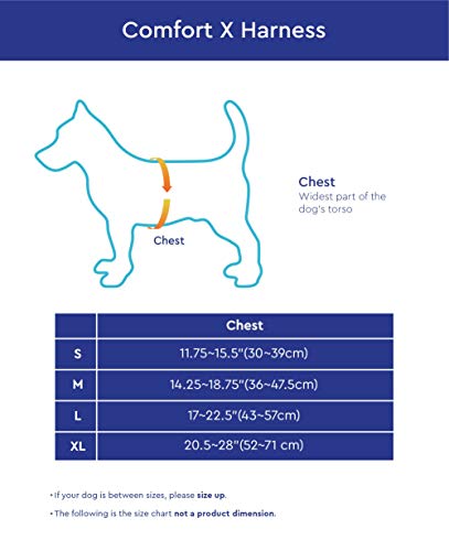 Gooby Choke Free Comfort X Soft Harness, Blue, Small