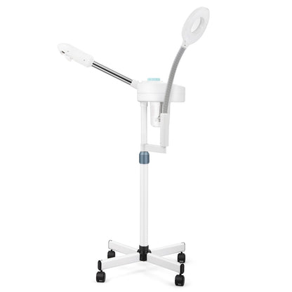 Professional 3 in 1 Facial Steamer Upgrade Esthetician Steamer with hot & Cold Nozzle 5X LED Magnifying Lamp Beauty Salon Spa