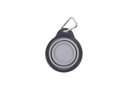 Dexas Popware for Pets Collapsible Travel Cup, Large, Gray/Blue
