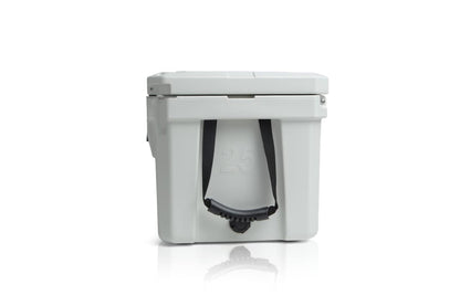 Cobalt 25 Quart Roto-Molded Super Ice Cooler | Large Ice Chest Holds Ice Up to 3 Days | (White)